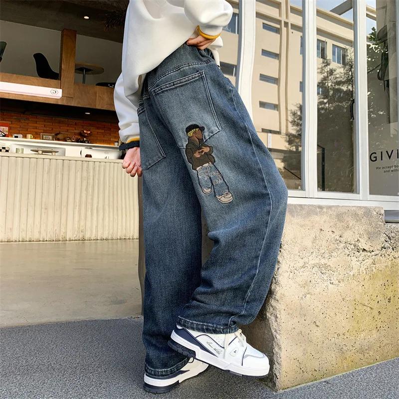 Pantalon en jean décontracté pour garçons, collection Printemps-Automne 2026, pour enfants de 4 à 14