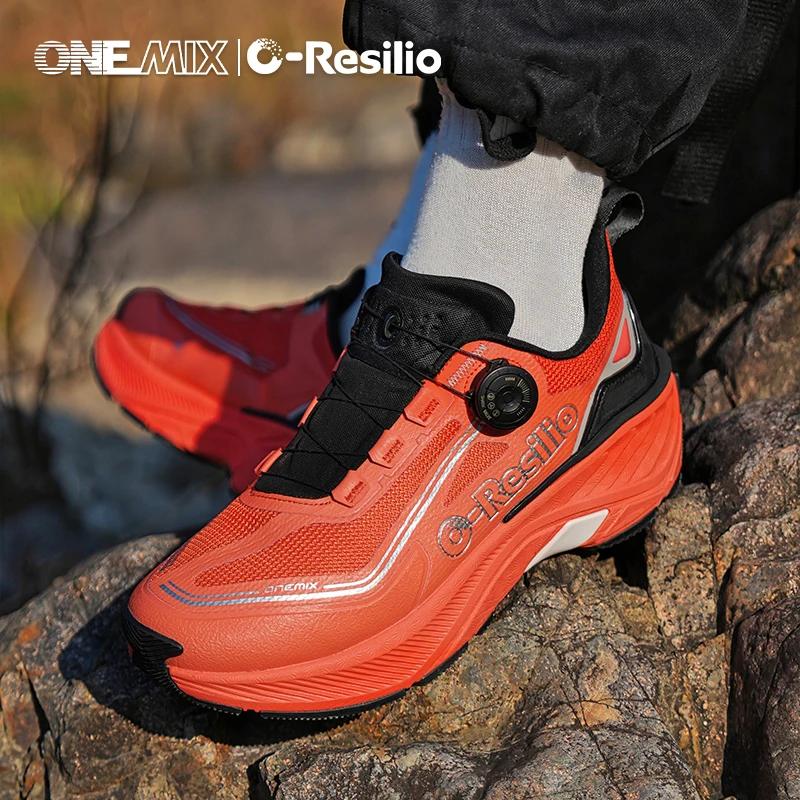 ONEMIX-Chaussures de sport décontractées imperméables pour hommes et femmes, chaussures de marche en