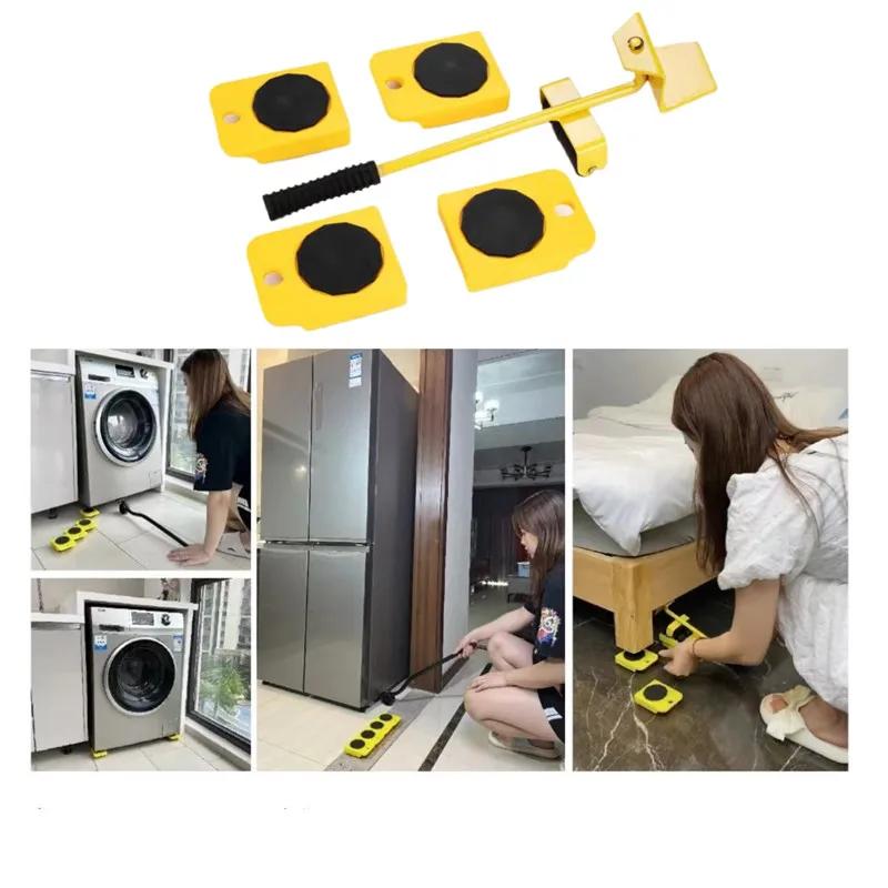 Nouveau dispositif de déplacement de barre de roue de rouleau de levage de meubles robuste aide de l