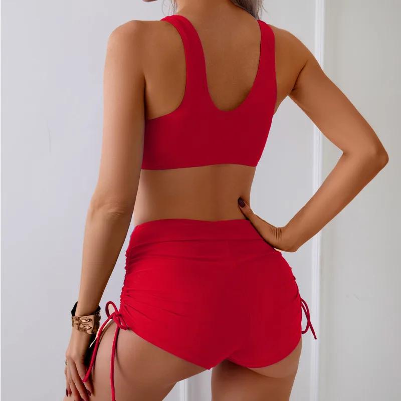 Maillot de bain deux pièces pour femmes, tankini, push up, pour la plage