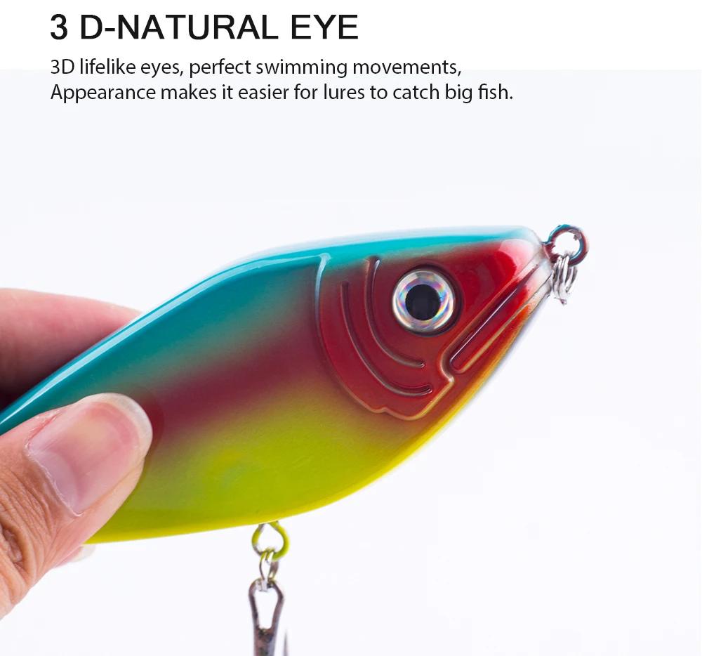 Leurre de pêche Hanlin Glide Jerkbait 75/90/120/150 mm – Leurre dur populaire pour brochet, crankbai