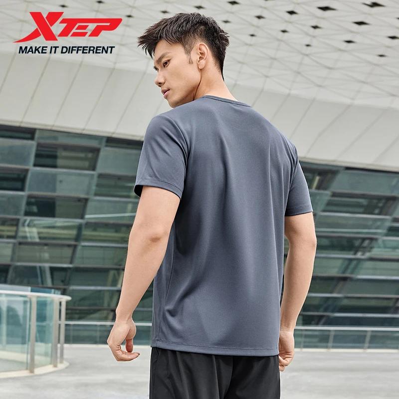 T-shirt sportif Xtep manches courtes pour hommes 2025 - Haut respirant à séchage rapide pour entraînement et extérieur