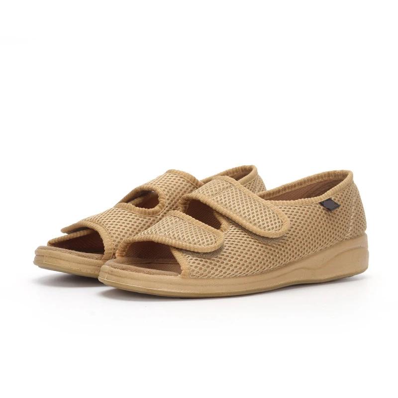 Chaussures élargies pour diabète pour personnes âgées Chaussures de taille réglable avec déformation