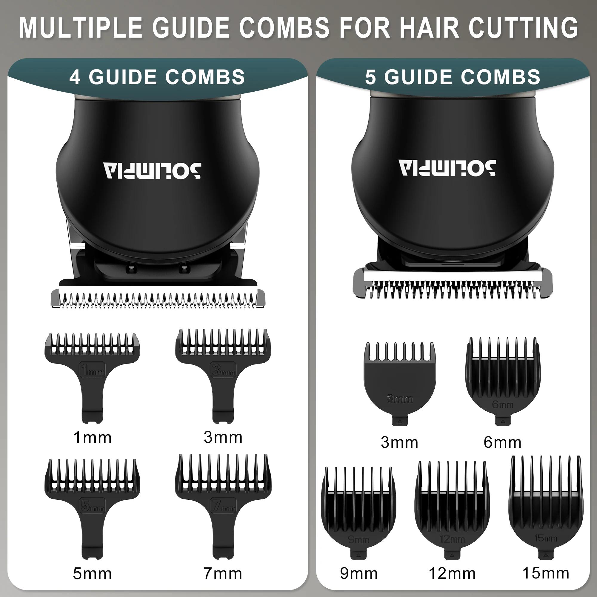 Hatteker-Tondeuse à cheveux électrique tout-en-un pour hommes, ensemble de tondeuse à cheveux, machi