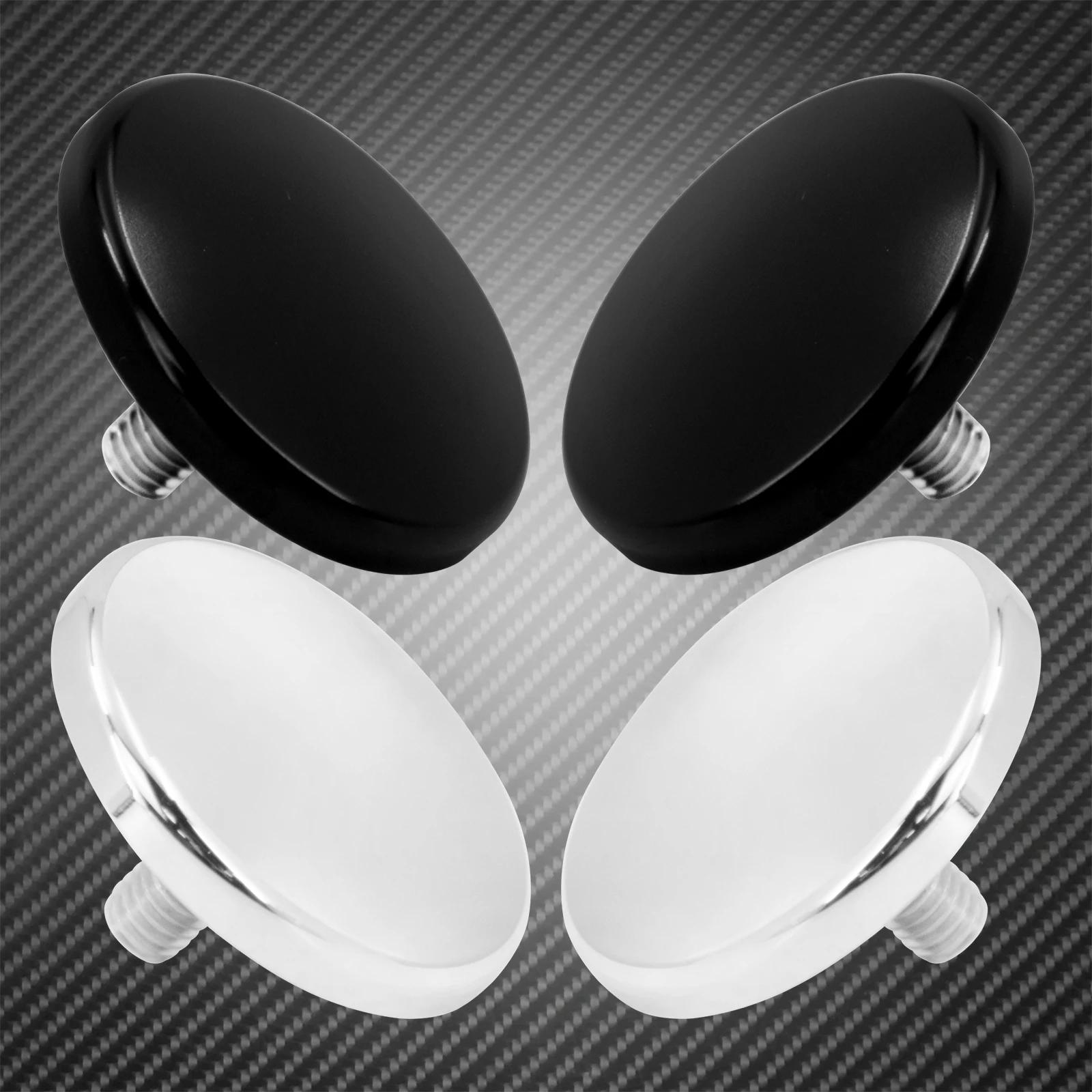2x bouchons de miroir de carénage intérieurs Choppers, noir/Chrome, pour Harley Touring Electra Stre