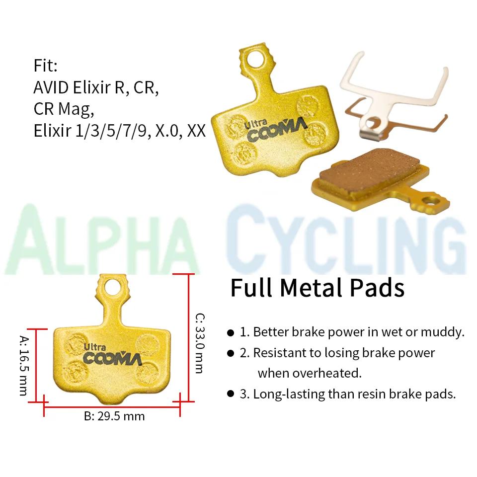 10 paires/20 pièces, plaquettes de frein à disque de vélo entièrement métalliques pour SHIMANO SRAM