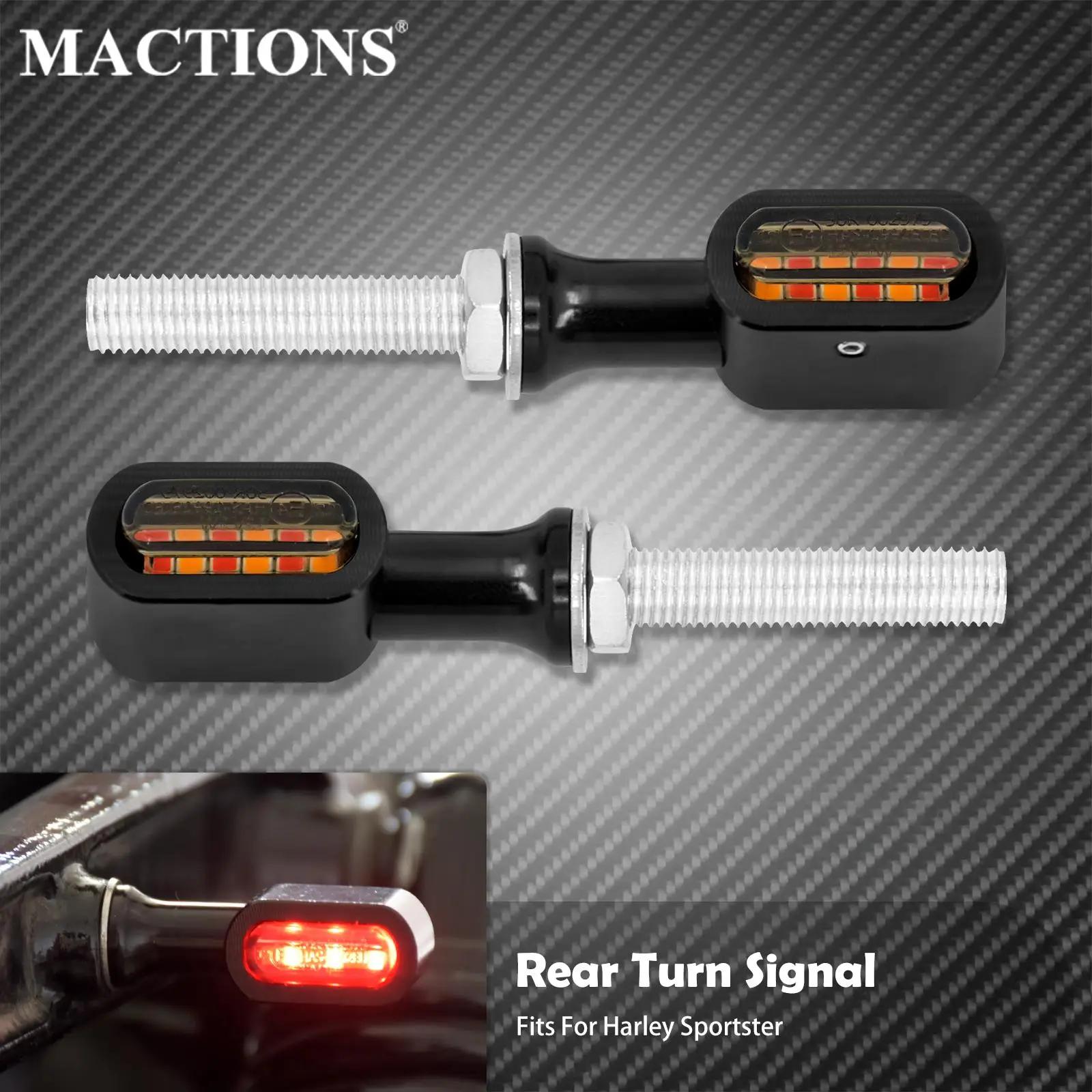 Mini clignotant de frein arrière pour motos, indicateur lumineux de course pour Harley sposter XL883