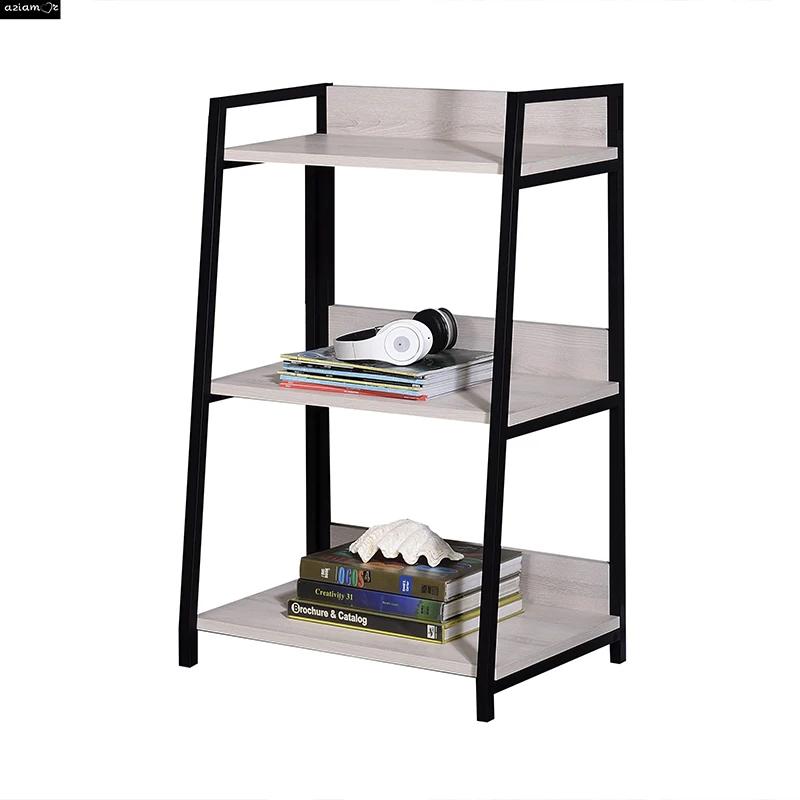 ACcloser-Bibliothèque Wendral, Naturel, Noir, 3 Niveaux, 92672