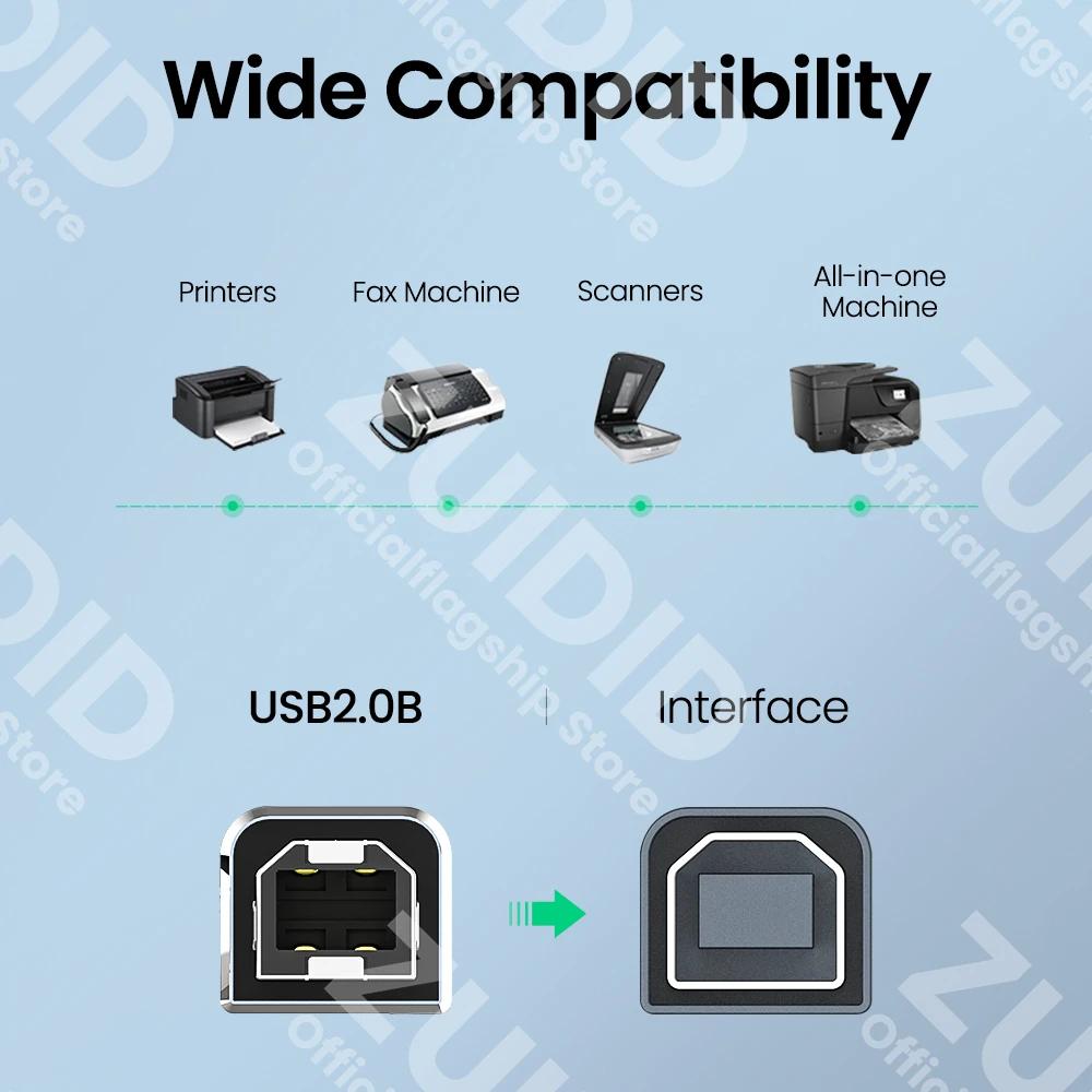 Câble USB type-c vers USB Type B 2.0 pour nouveau MacBook Pro HP Canon Brother Epson Dell Samsung im