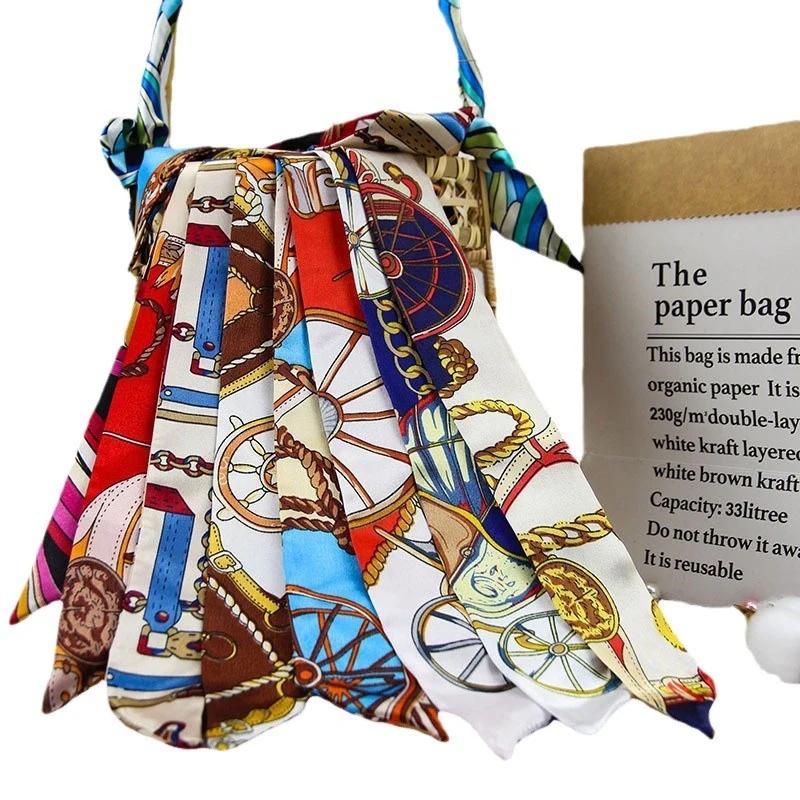 Ruban décoratif en sergé pour femmes, petite écharpe, ruban de reliure pour poignée de sac, bandeau