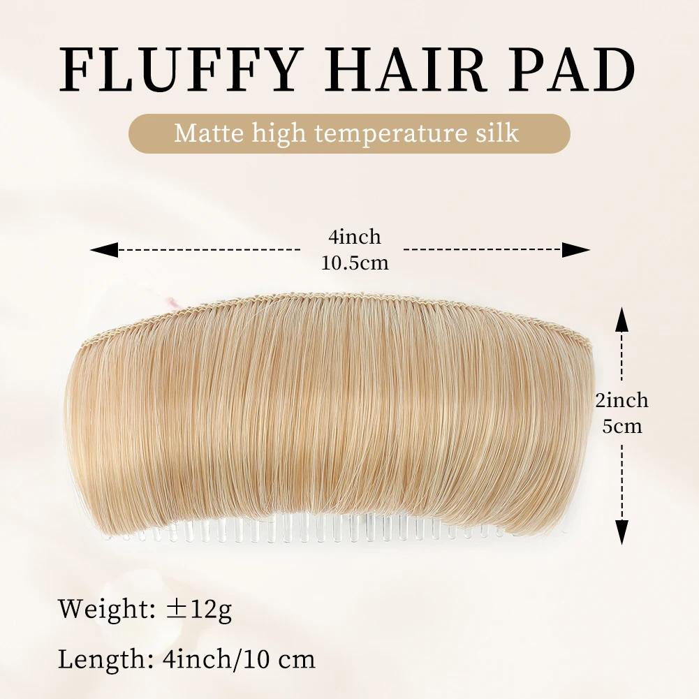 Clip cheveux synthétiques Invisible faux cheveux Base bosse moelleux coussin de cheveux style insére