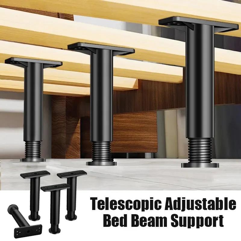 Pied de support Rap-Duty réglable télescopique pour cadres de lit et meubles, acier plastique robust