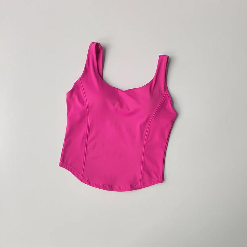 Débardeur fitness femme dos haute résistance - Soutien-gorge sport antichoc yoga élasticité