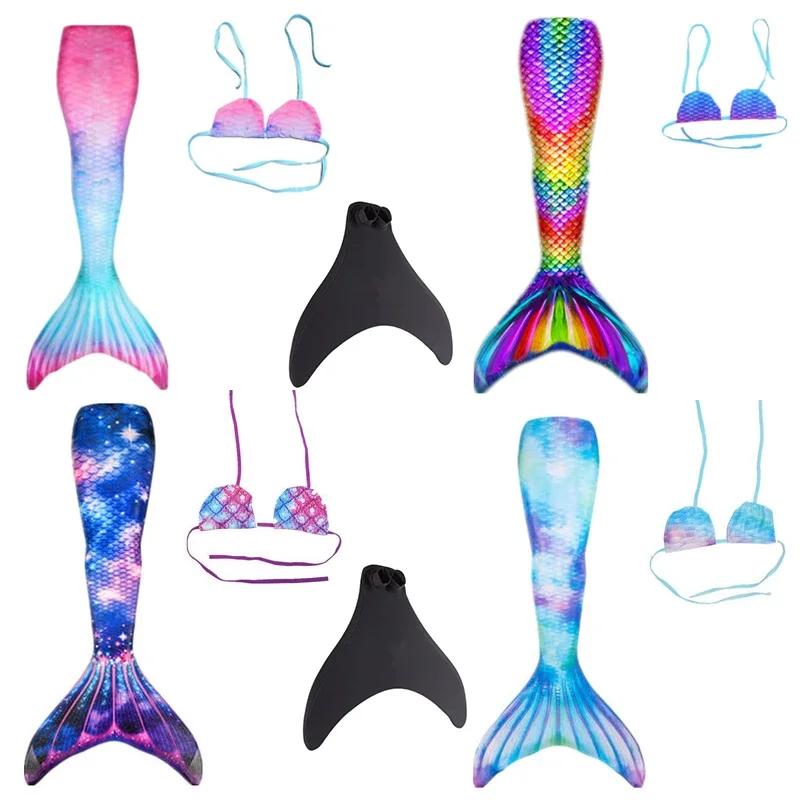 Queue de sirène natation enfant adulte - Costume cosplay avec monopalme pour fête