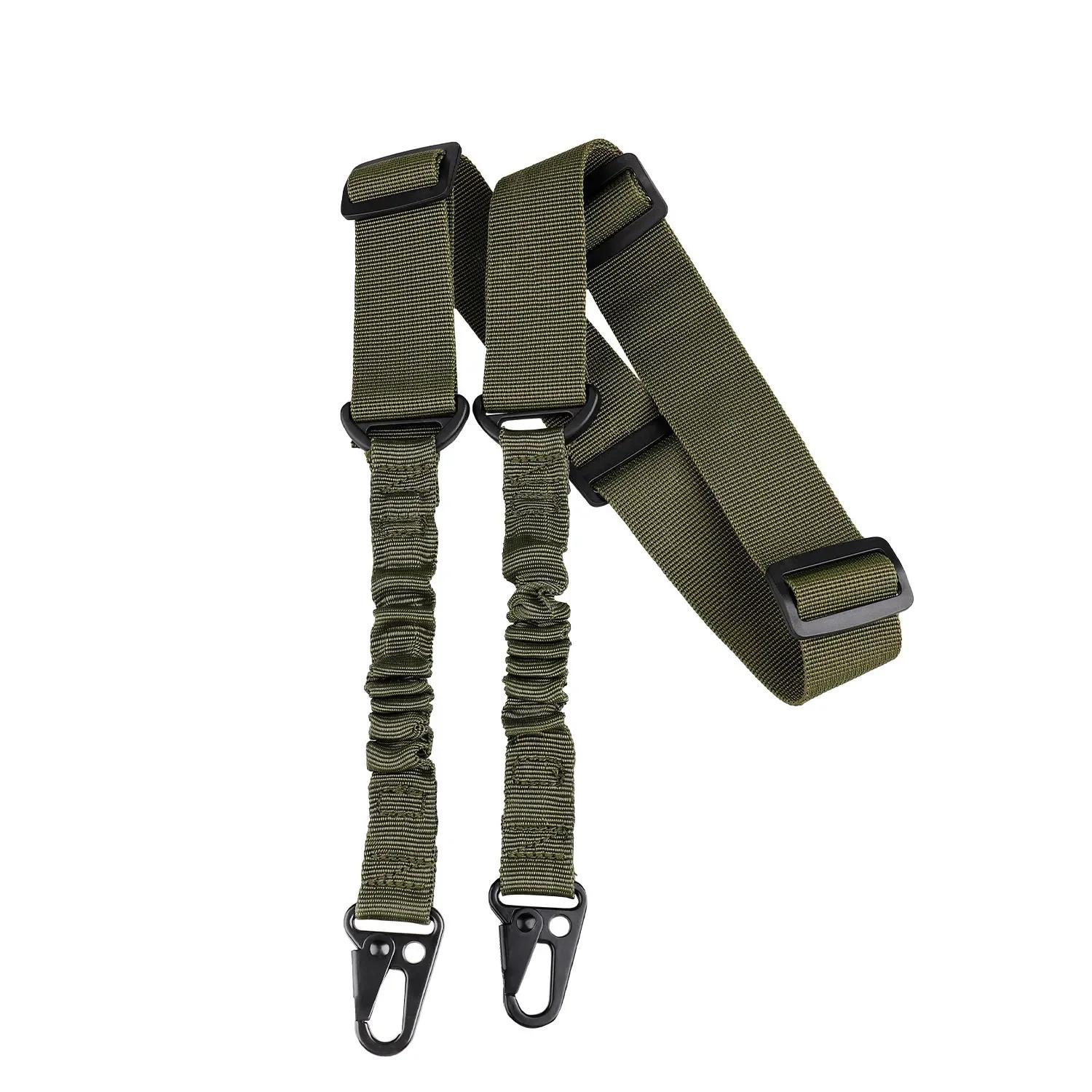 Sangle d'épaule tactique à deux Points, ceinture de fusil en Nylon Durable de l'armée, écharpe robus