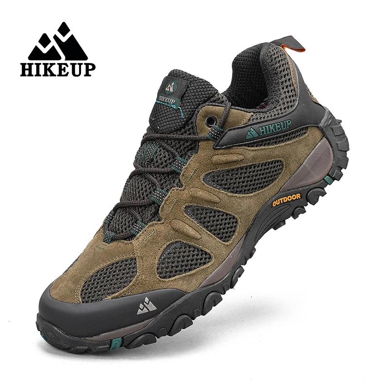 Chaussures randonnée homme HIKEUP antidérapantes - Sneaker montagne usure respirante éclaboussures