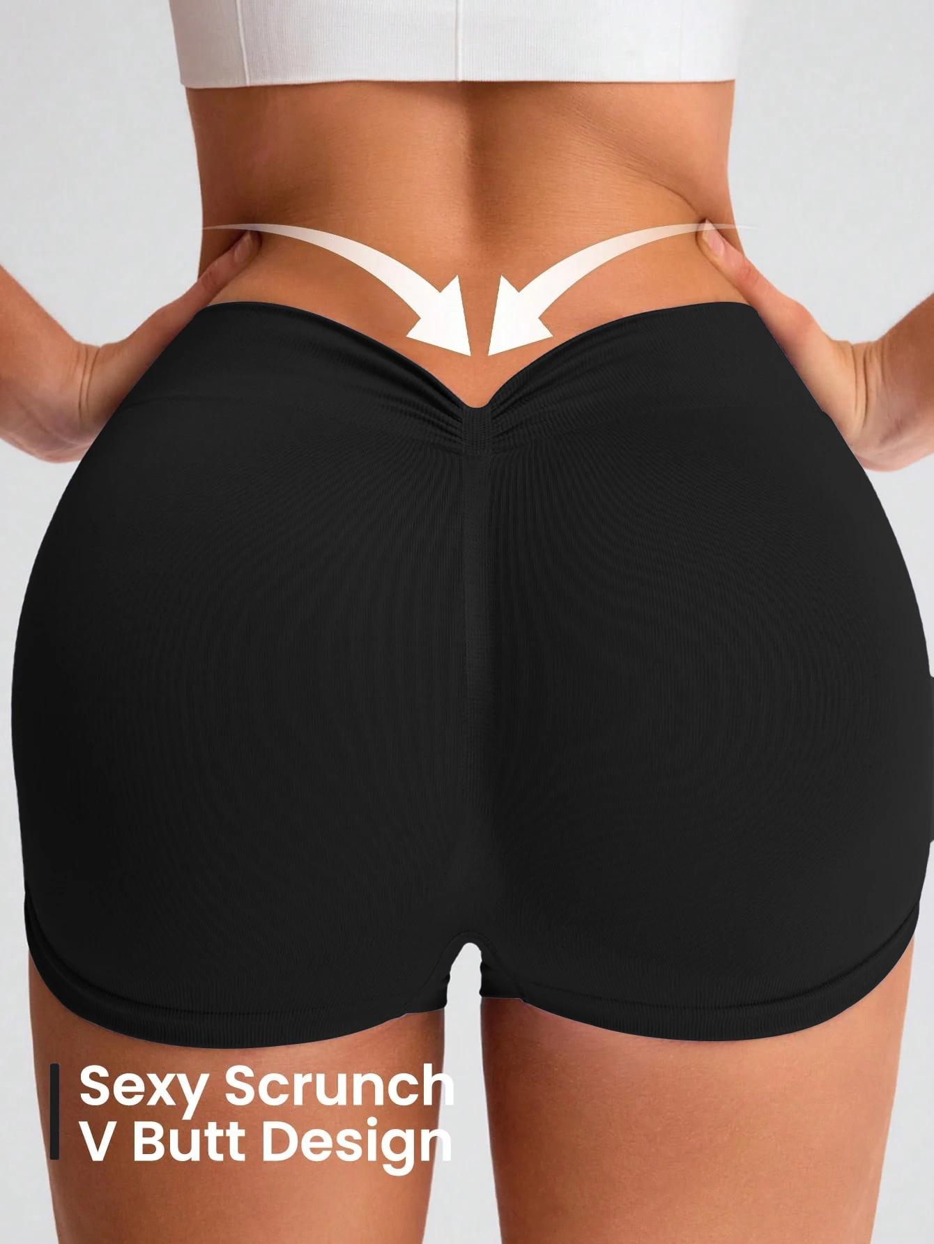 Shorts de yoga respirants pour femmes, shorts de fitness, leggings de sport, taille haute, entraînem