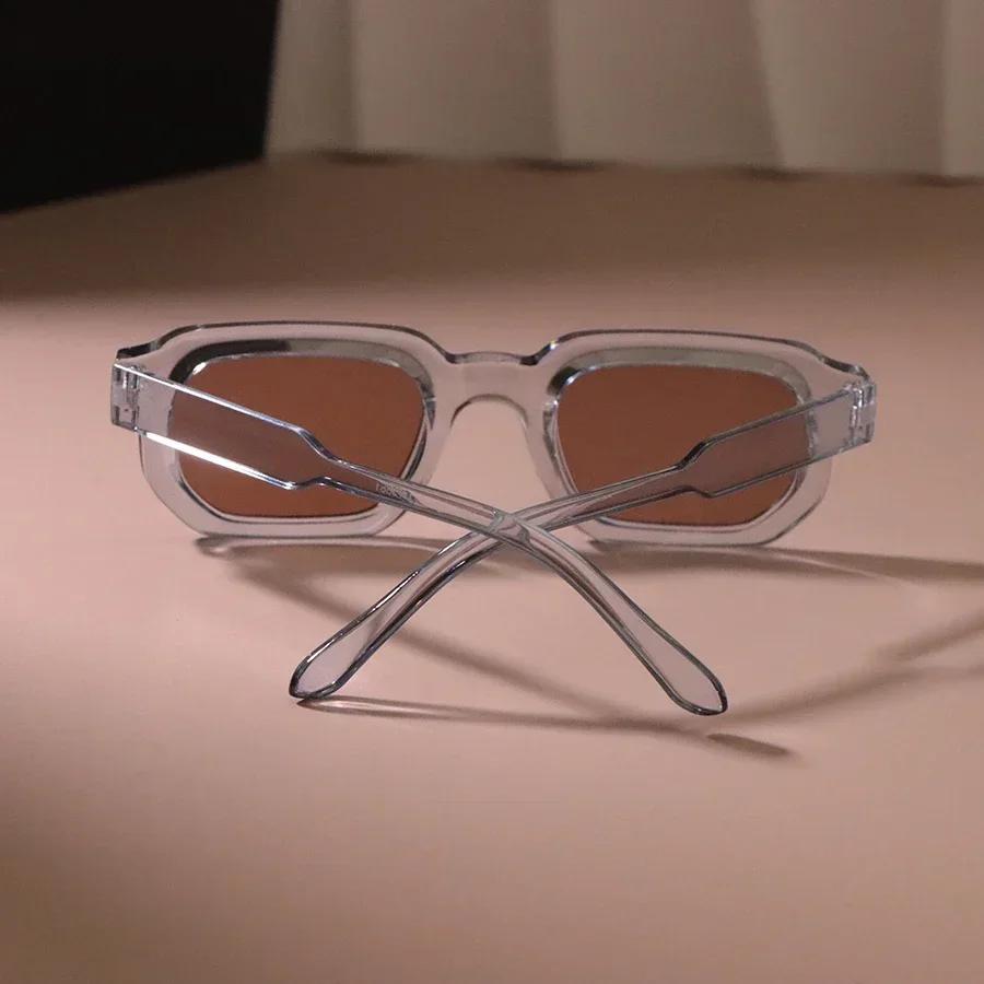 Lunettes de soleil rectangulaires pour hommes et femmes, lunettes de soleil décontractées, lunettes
