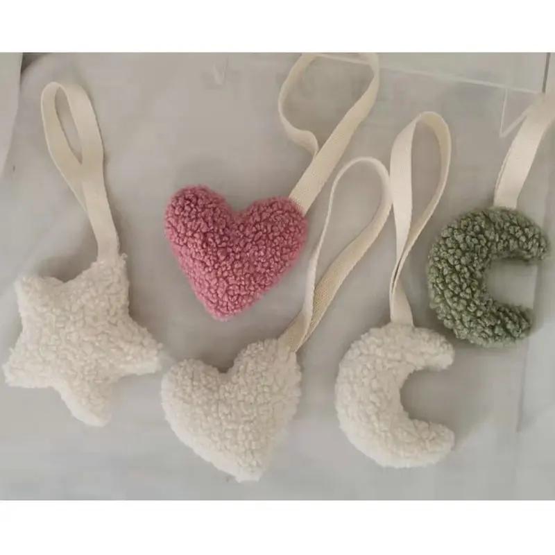 JOSilicone-Attache-sucette pour bébé sans BPA, attache-tétine Sherpa étoile lune, accessoire pour no