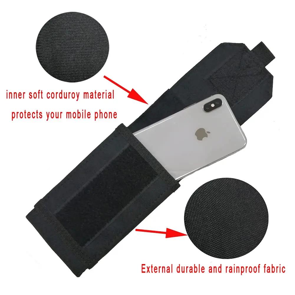 Pochette de téléphone Molle Laser 1000D, robuste, étanche, petit support de téléphone portable tacti
