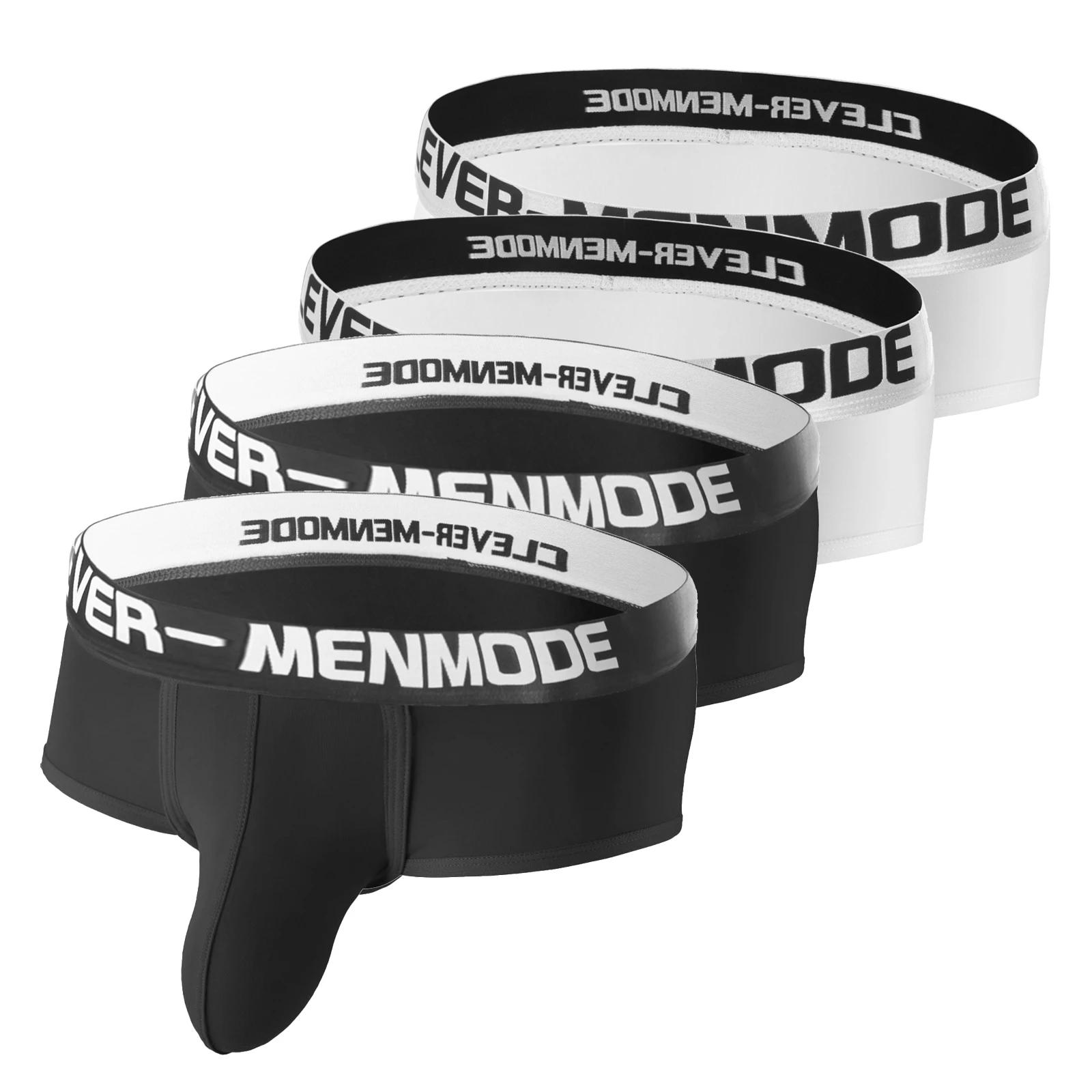 Pack de 4 boxeurs de Sport pour hommes, sous-vêtements athlétiques, poche bombée, sous-vêtements d'e