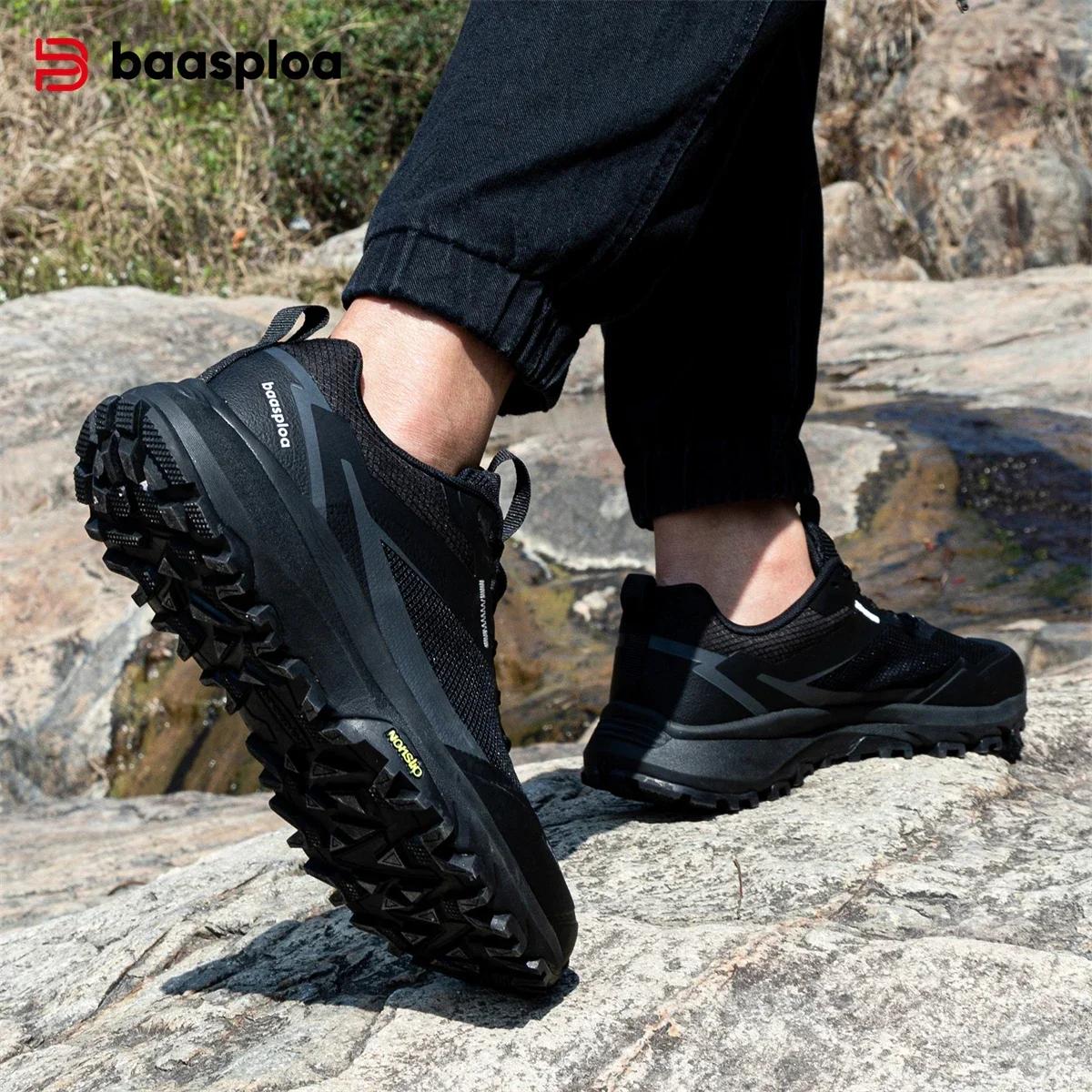 Bassploa – chaussures de randonnée pour hommes, baskets d'extérieur légères, nouvelle mode, chaussur