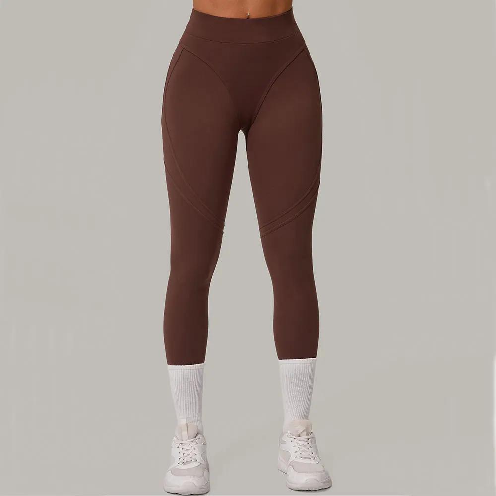 Pantalons de Yoga femmes hanche levage femmes course sport Leggings taille haute Fitness Leggings Pu