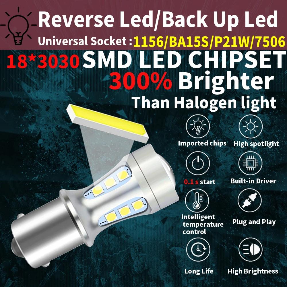 Lampe LED Canbus pour voiture, 2 pièces, 1156 BA15S 1157 bay15d, pour VW Golf 4 5 6 7, Passat B5 god