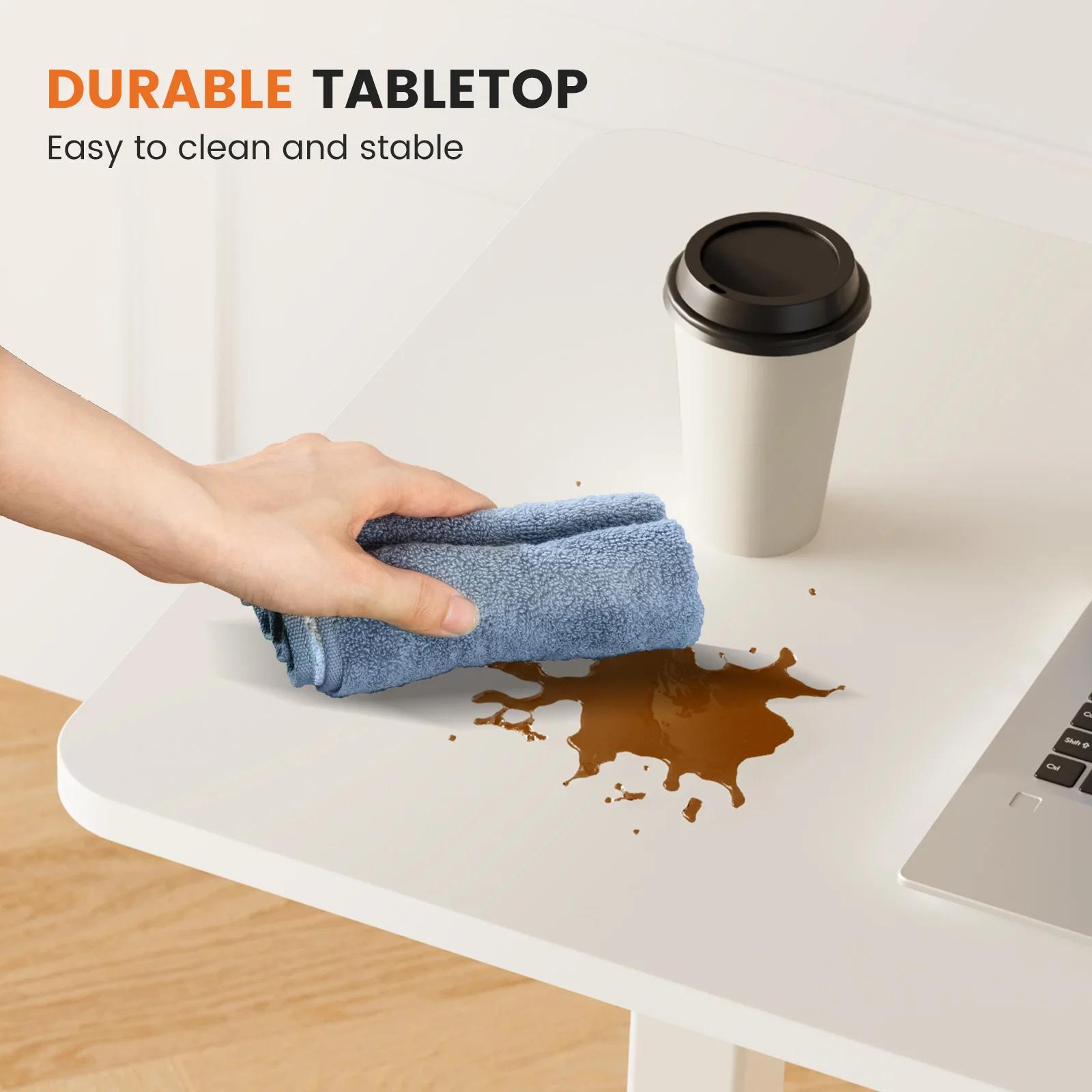 JHK – Table de chevet avec roulettes cachées, hauteur réglable, pour usage domestique, ordinateur po