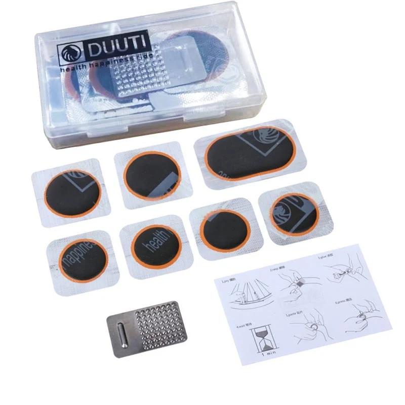 Kit de réparation de vélo de montagne, outils de réparation de vélo plat, ensemble de patch en caout