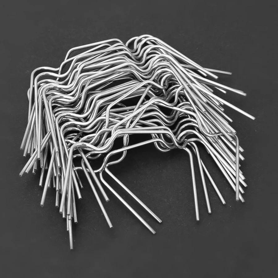 Serre en acier inoxydable avec pinces, fil à ressort, cadre en verre de vitrage, pince à fibre, 50 p