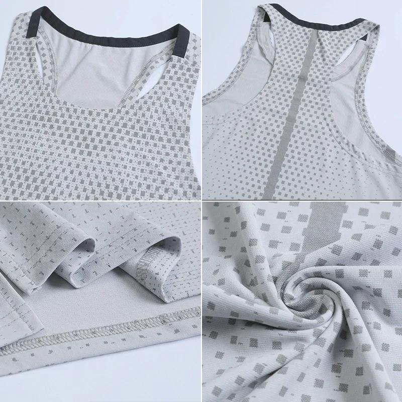 Gilet de course pour hommes, vêtements d'entraînement en plein air, T-shirt sans manches, débardeur