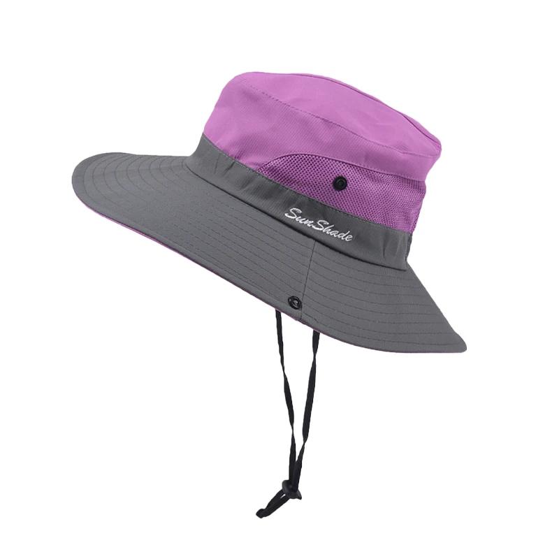 Chapeau de pêcheur pliable en plein air, pour cyclisme, voyage, pêche, soleil, maille respirante, ch