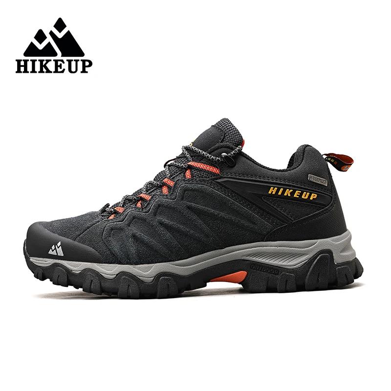 Chaussures de randonnée HIKEUP en cuir pour homme - Durables et polyvalentes en plein air