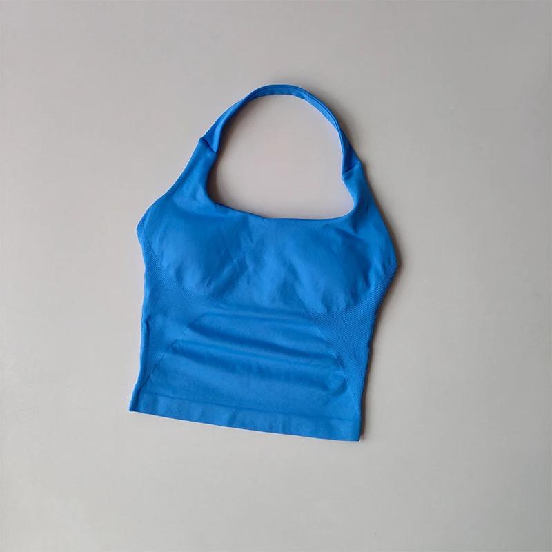 Gilet de Yoga à col licou, résistant aux chocs, sous-vêtements de sport, haute résistance, Fitness,
