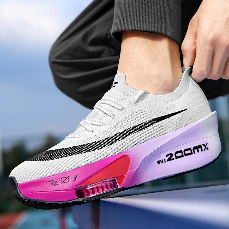 Chaussures de course Anti-renversement pour hommes et femmes, chaussures de sport durables, légères