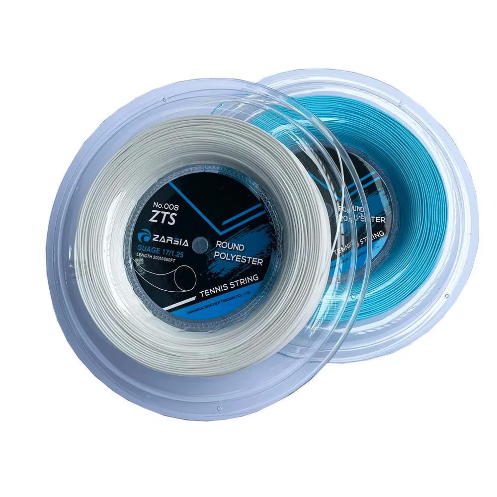 1 grande bobine ZARSIA 4G corde de raquette de Tennis en Polyester 1.25MM cordes de Tennis rondes li