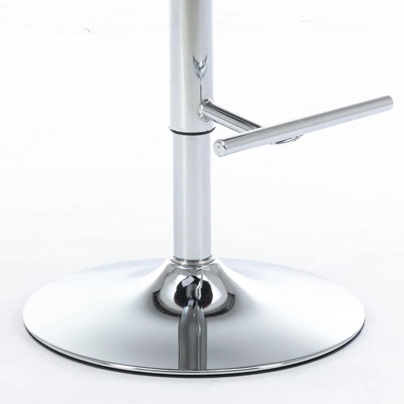 Tabourets de bar à base chromée avec dos, siège réglable, tabouret de bar à percussion en velours, c