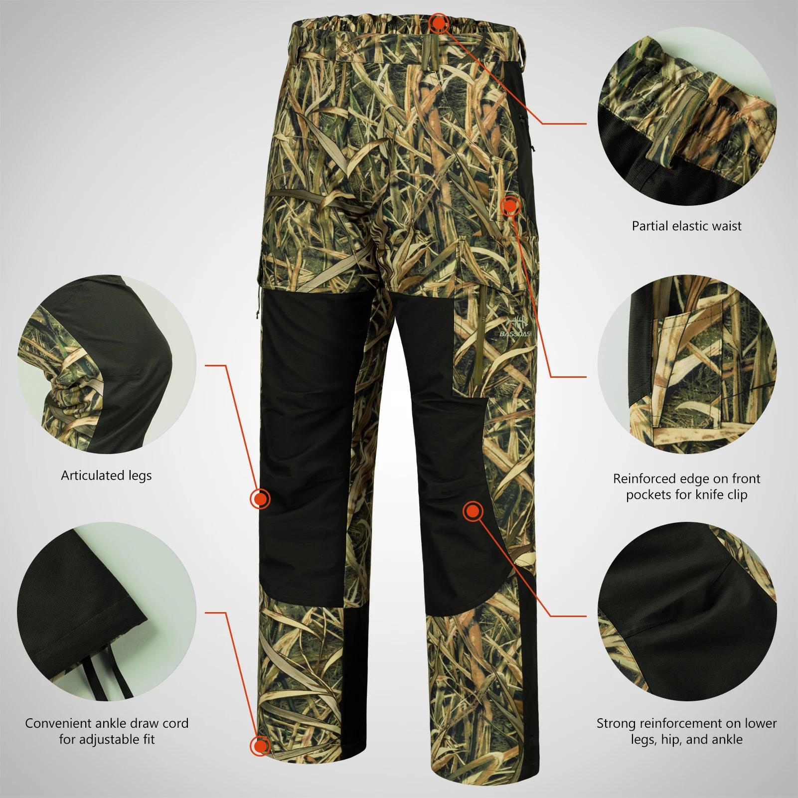 BASSDASH – pantalon de chasse pour hommes, imperméable, imprimé, respirant, Ripstop, camouflage, pêc