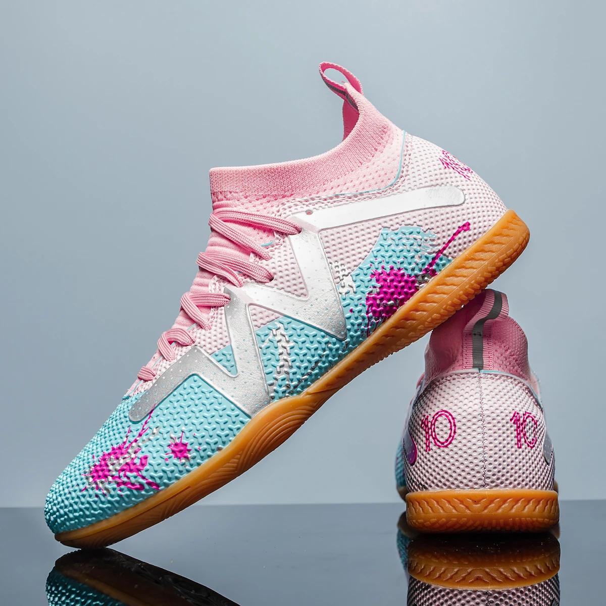 Chaussures football hommes fond plat - Entraînement confortable antidérapant durable adultes adolescents