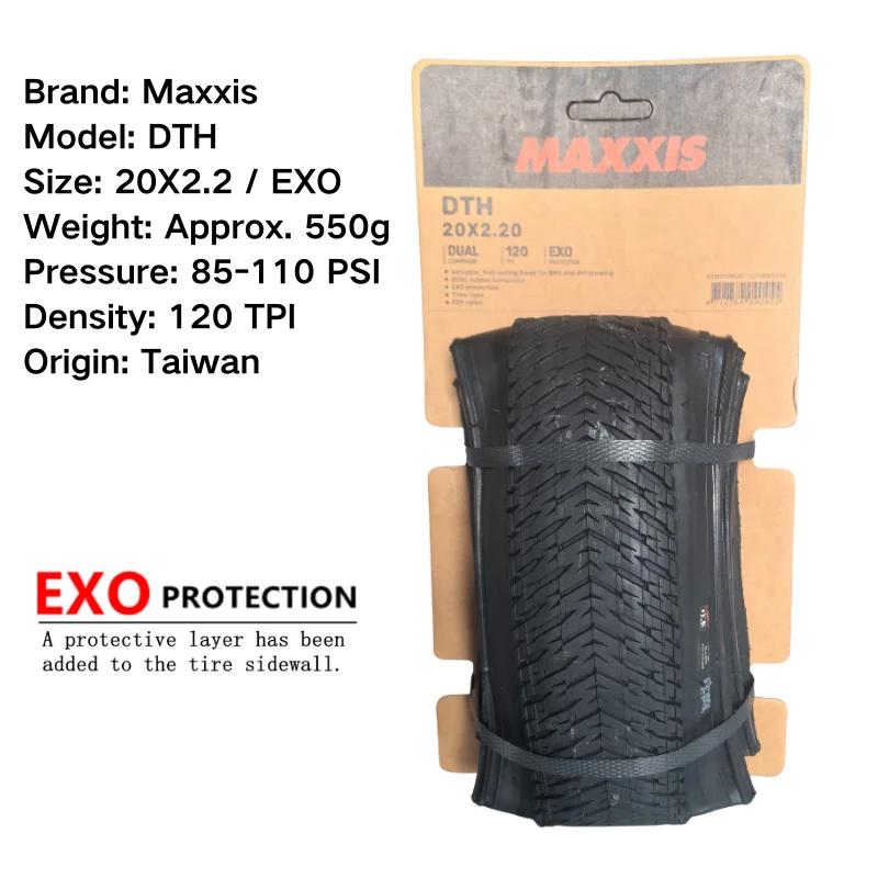 MAXXIS DTH-VTT EXO entièrement noir et bord profond de la peau, VTT, 26x2.3, 26x2.15, 20x1,75, M147P