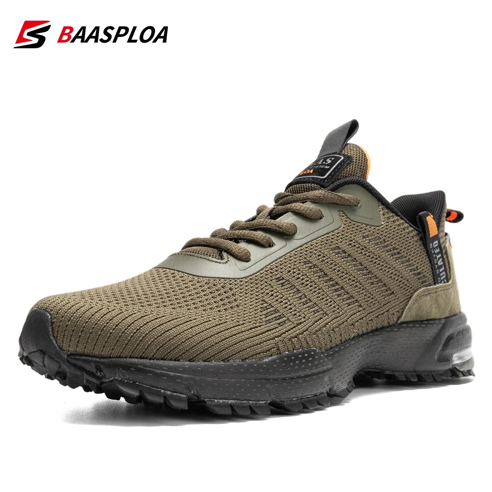 Baskets tennis homme Baasploa légères respirantes - Chaussures course professionnelles maille décontractées