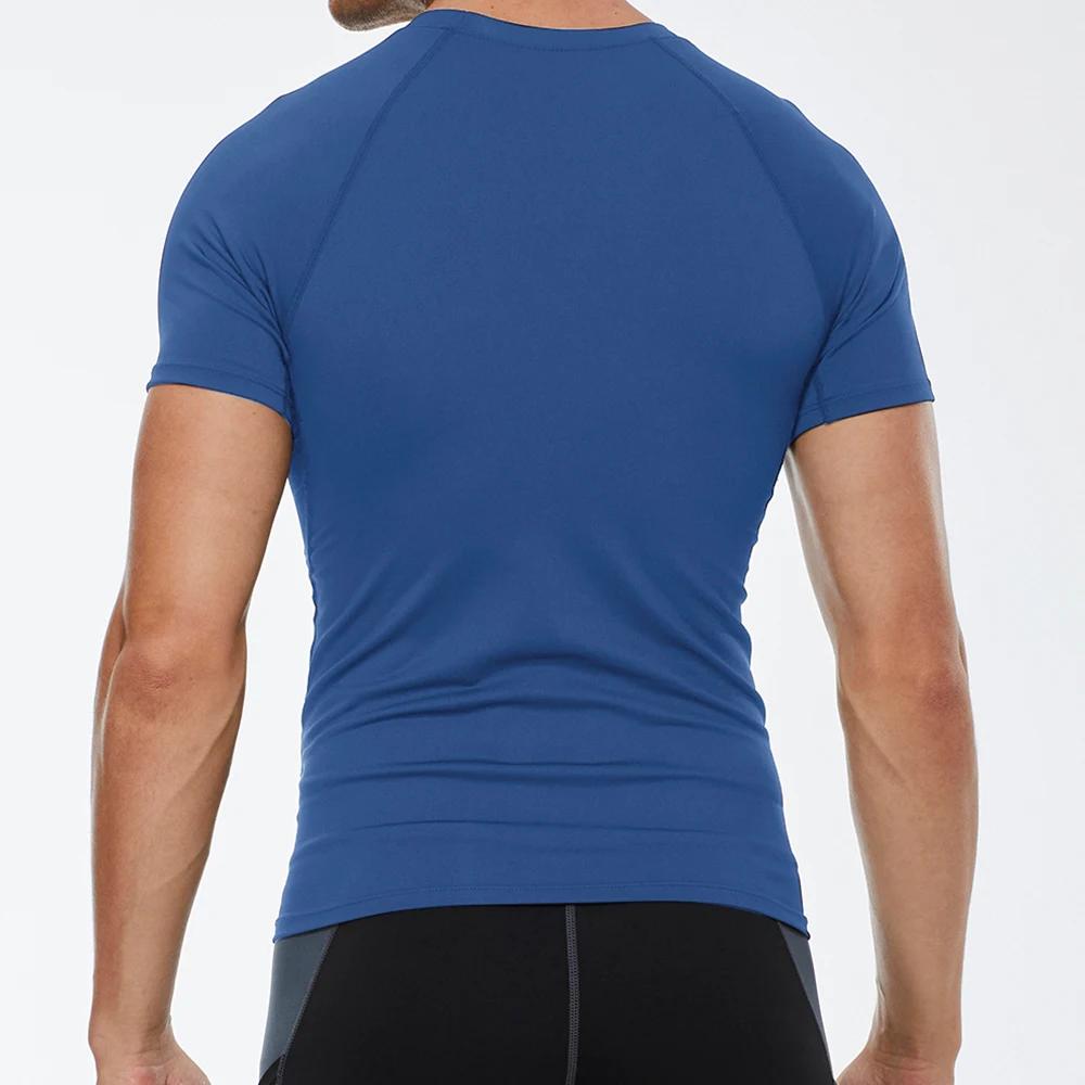 T-shirt compression homme séchage rapide - Haut technique pour gym, running et fitness extérieur