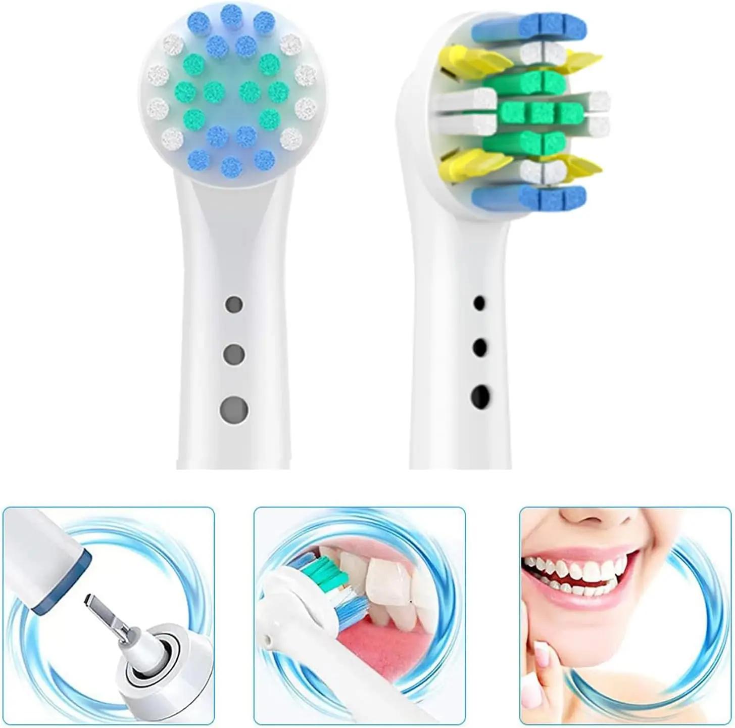 Tête de brosse à dents électrique remplaçable, 4/8/12/16/20 pièces, Compatible avec Oral-B blanc, pu