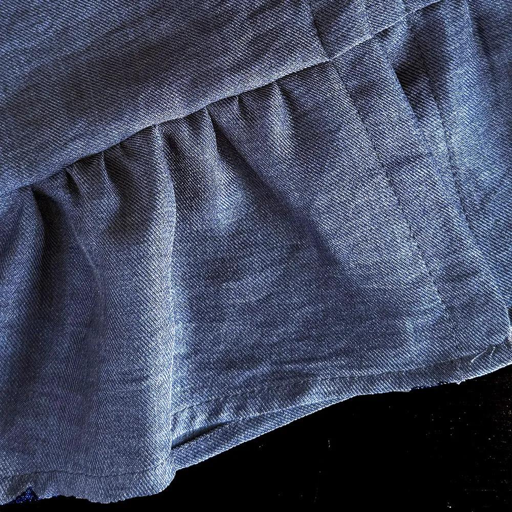 Bear Leader – vêtements pour enfants, Version coréenne, costume en Denim Imitation bleu pour filles,
