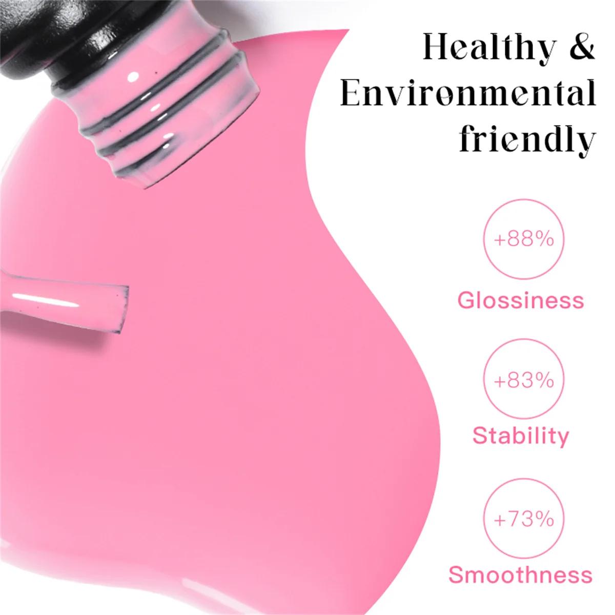6 pièces Gel vernis à ongles ensemble HEMA gratuit rouge marron couleur Semi Permanent tremper UV Ge