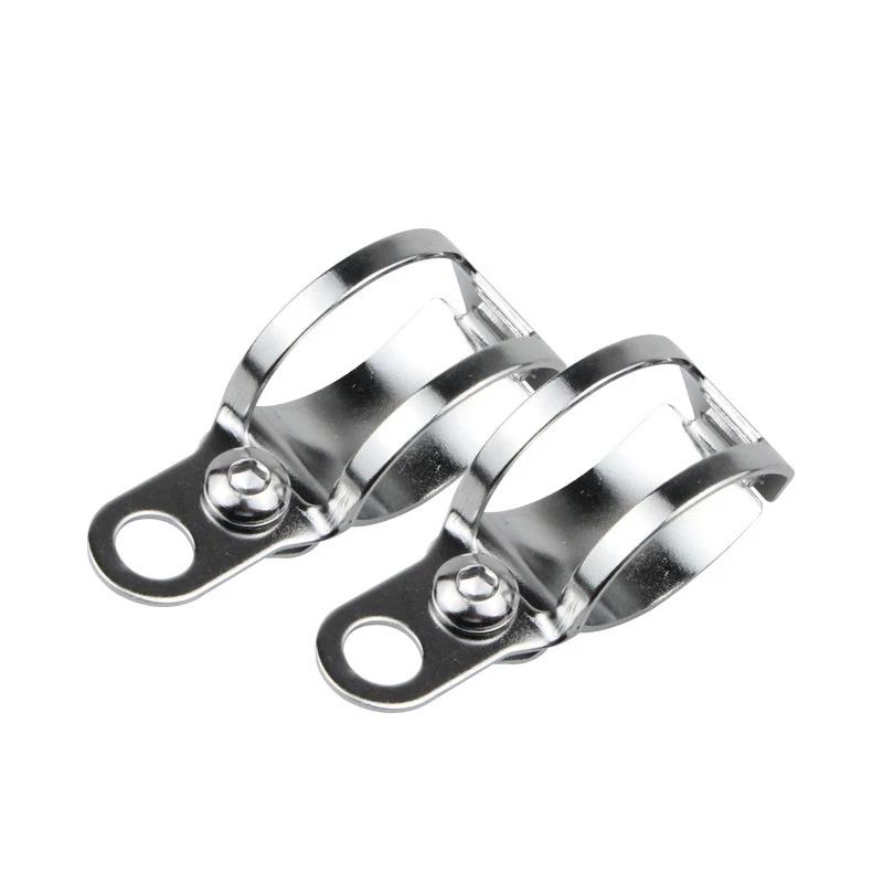Support universel pour clignotants de moto, 2 pièces, supports de fixation en métal pour fourche ava