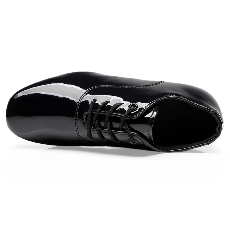Chaussures de danse latine souples pour hommes danse moderne grande taille 2.5 cm talon pour garçon
