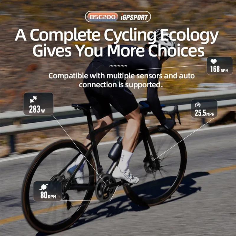 IGPSPORT BSC200 vélo GPS ordinateur vélo ordinateur bleu ANT 2.6 pouces étanche sans fil vélo chrono