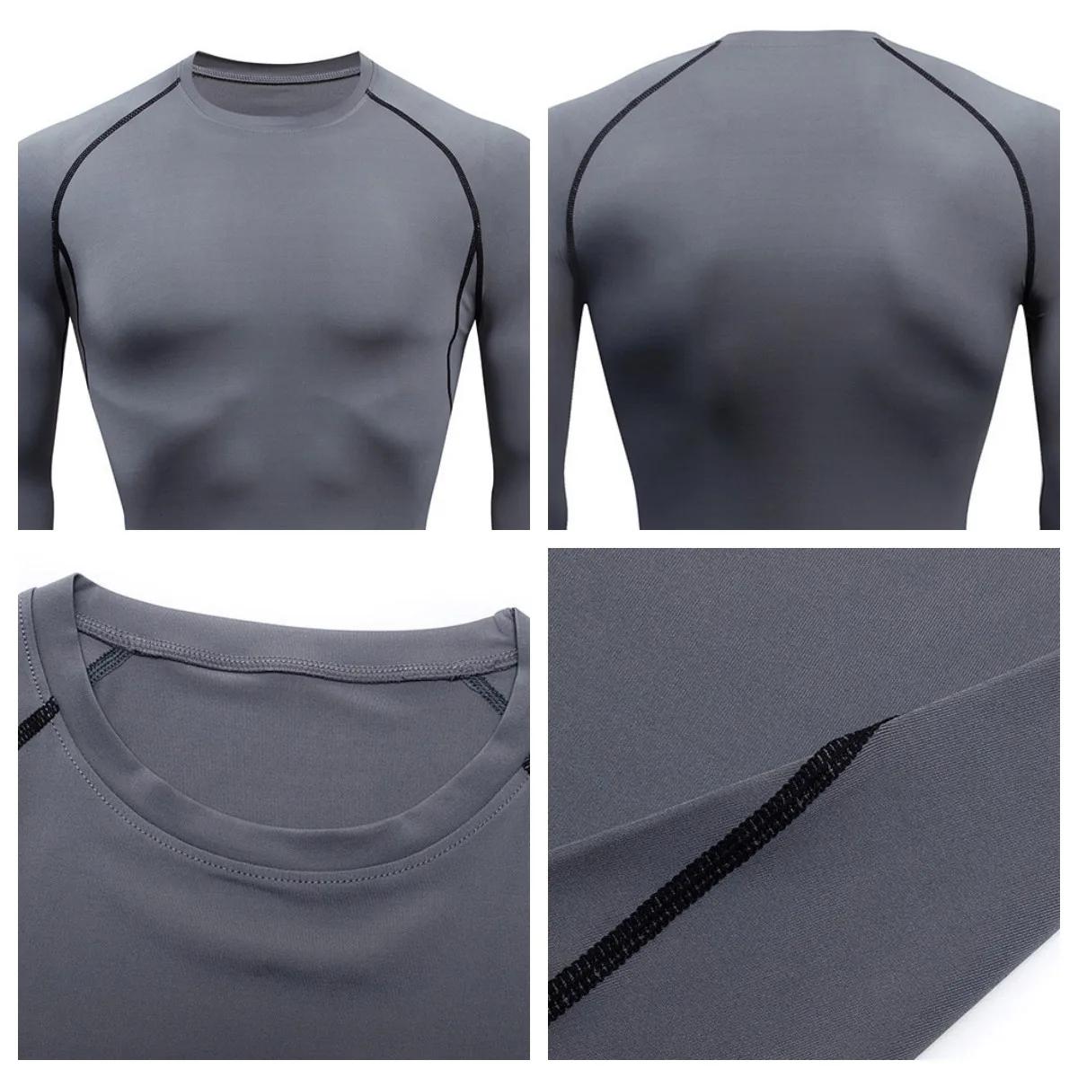 T-Shirt Compression MMA Fitness hommes - Dry Fit haute qualité Gym sport Rashguard complet